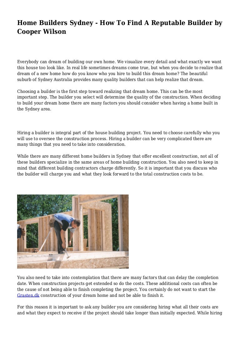Project house builders sydney Project house builders sydney